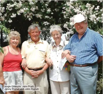  ?? ?? Angie Gillespie, John Pratt, Jenny Rignall and John Rignall.