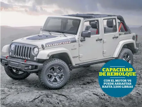  ?? FOTOS JEEP ?? El nuevo Rubicon Recon de Jeep impresiona por su rendimient­o off road.