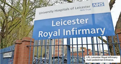  ?? ?? LRI, Leicester Royal Infirmary main pedestrian Entrance.