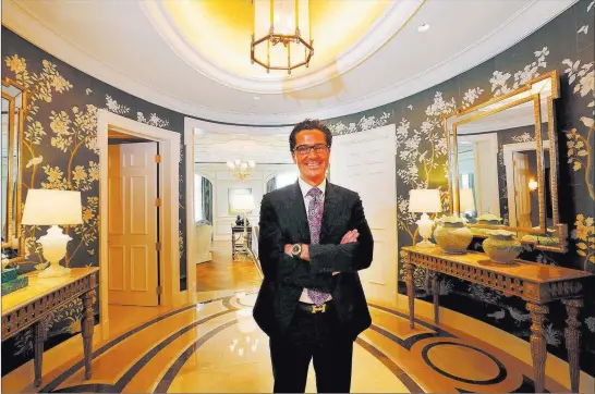  ?? Chitose Suzuki ?? Caesars Palace General Manager Sean Mcburney in Room 2900, one of 10 new villas in the the hotel-casino’s Palace Tower. Las Vegas Review-journal