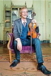  ??  ?? Kyle Dillingham, of Oklahoma City, will play broken violins at a mental health event in Edmond on Oct. 3.