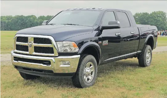  ?? PHOTOS: GRAEME FLETCHER, DRIVING ?? The 2017 Ram 2500 Heavy Duty Mega Cab delivers serious towing and hauling for the constructi­on crowd but has style and luxury for the refined crowd.