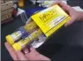  ?? Associated Press photo ?? The maker of the EpiPen says its adult-dose auto-injector will be in “very limited” supply in August.