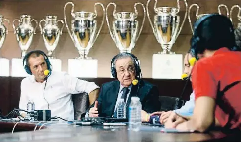  ?? CADENA SER ?? Florentino Pérez al programa on va criticar els àrbitres i va reclamar l’ús del VAR