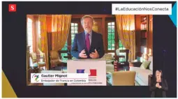  ??  ?? Gautier Mignot, embajador de Francia en Colombia.