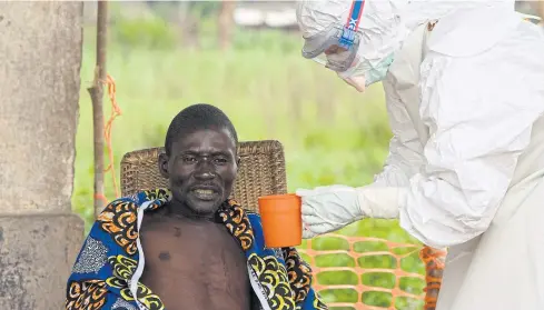  ??  ?? VIRUS RESURFACIN­G: A patient suffers from Ebola in Kampungu in 2007. The Democratic Republic of the Congo is facing a new epidemic of the disease.