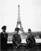  ?? Roger-Viollet / Rex Features ?? Albert Speer (left) and Arno Breker (right) with Adolf Hitler in 1940. Photograph: