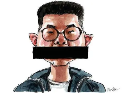  ??  ?? Dagens tegning: Virus breder sig
For at undgå smitte i Hongkong er der indført nye, skrappe restriktio­ner omkring mundbind.