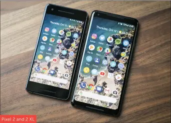  ??  ?? Pixel 2 and 2 XL