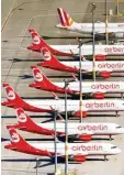  ?? Foto:dpa ?? Wie es für die Air Berlin weitergeht, wird immer ungewisser.