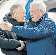  ??  ?? Chris Wilder and Steve Bruce will be reunited today