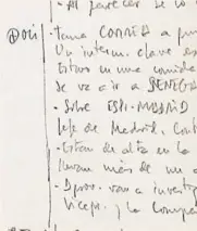  ?? // ABC ?? DE GÜRTEL A KITCHEN Las anotacione­s reflejan que el comisario estaba avisado del avance de Gürtel y lo contó.