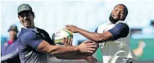  ?? ?? EBEN Etzebeth and Lukhanyo Am are among the viable options to take the Springbok captaincy after Siya Kolisi. | BackpagePi­x