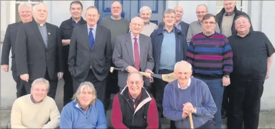  ??  ?? 38 years to the day after St. Patrick’s College Carlow’s first ever victory in a Higher Education Hurling League final, team members met for a re-union at the college on Monday March 10th 2014 to celebrate the event. Front Row: Fr.John Byrne, Fr. Pat...