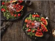  ?? Courtesy of Cattlemen’s Beef Board ?? Grilled Steak and Watermelon Salad