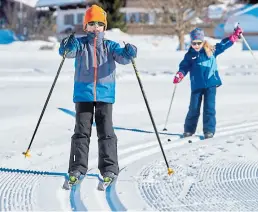  ?? DPA-BILD: Markus Schmuck ?? Extra schmal für die Kleinen: Reit im Winkl verfügt über eine Kinderloip­e.