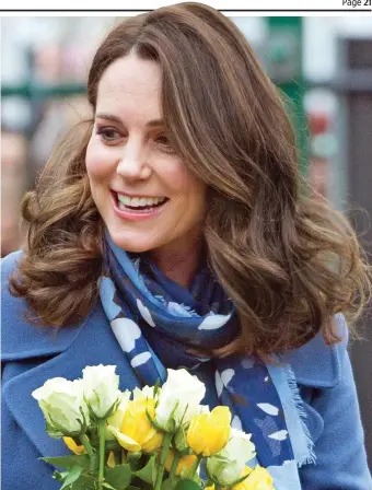  ??  ?? Donation: An aide reportedly sent Kate’s hair to charity under a false name