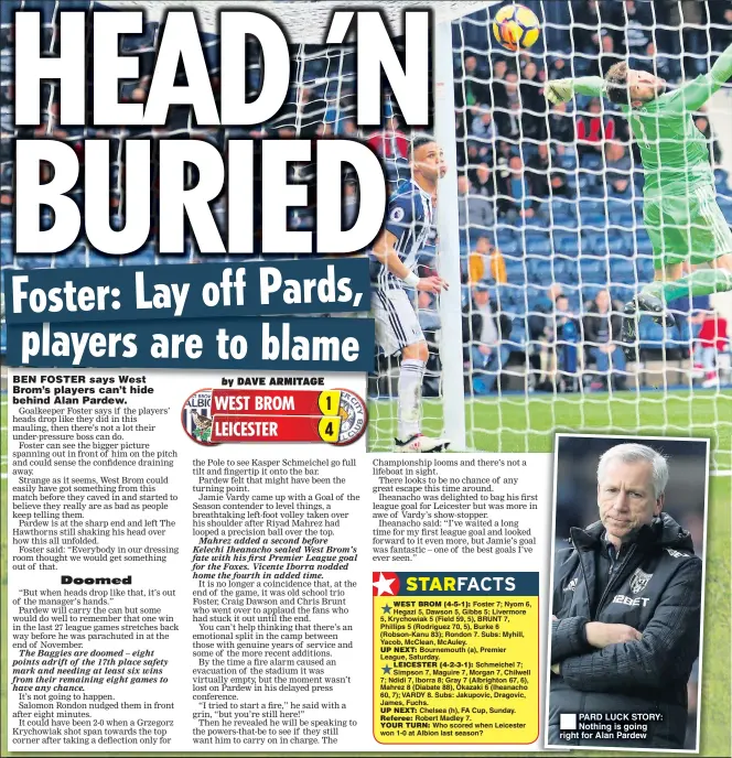 ??  ?? PARD LUCK STORY: Nothing is going right for Alan Pardew