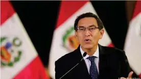  ??  ?? El presidente peruano, Martín Vizcarra, en una imagen de archivo