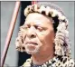  ??  ?? RESOLUTE: King Goodwill Zwelithini