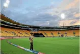  ?? GETTY IMAGES ?? Sky Stadium in Wellington was devoid of fans for cricket internatio­nals this week but spectators will return tomorrow.