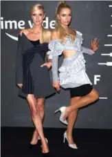  ??  ?? Nicky Hilton Rothschild (left) and Paris Hilton attend the Savage x Fenty arrivals during New York Fashion Week at Barclays Center in New York City. — AFP photos