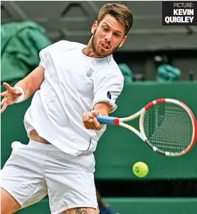  ?? PICTURE: KEVIN QUIGLEY ?? Easing through: Norrie looks solid on his way to victory