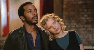  ?? LOU
FAULON/
NETFLIX/
TNS ?? Andre Holland and Joanna Kulig in “The Eddy,” which streams on Netflix.