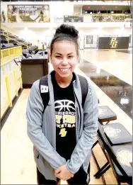  ?? MARK HUMPHREY ENTERPRISE-LEADER ?? Prairie Grove senior Larisha Crawford is a reliable ball-handler and shooter, who rotates among six players seeing the bulk of playing time for the Lady Tiger girls basketball team.