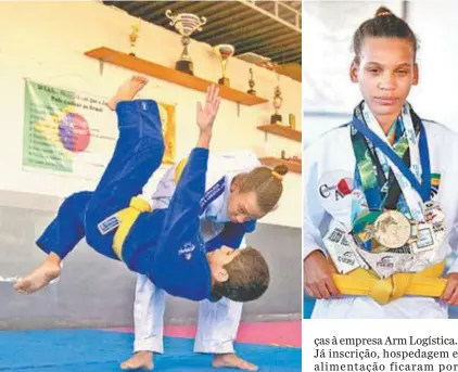  ?? DANIEL CASTELO BRANCO / AGÊNCIA O DIA ?? Rotina puxada: após a escola, Jamily treina durante a tarde e a noite