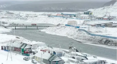  ??  ?? File photo shows the town of Kurilsk is seen on the island of Iturup. — AFP photos