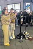  ?? ?? Frida Guzmán has been seen busking in London, reportedly in Leicester Square