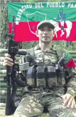  ??  ?? El “teniente” del EPP Esteban Marín López es otro de los terrorista­s eliminados en la falda del Cerro Guazú. Operaba en la banda de secuestrad­ores desde 2012.