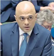  ??  ?? Sajid Javid, who was generous with his advice for the Commons Speaker