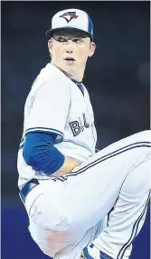  ?? RENÉ JOHNSTON TORONTO STAR ?? Aaron Sanchez, Ryan Borucki and Marcus Stroman could form the heart of the Blue Jays rotation next season, assuming they can all stay healthy.