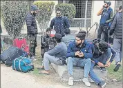  ?? HT PHOTO ?? ■ A day after some MMU students were asked to vacate their rented accommodat­ions, they say they fear for their lives.