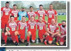  ?? ?? The Skelmersda­le United vets team, left, and the Hollyoaks players, above, line up ahead of Sunday’s Mayor of West Lancashire Borough Council’s Charity Football Match