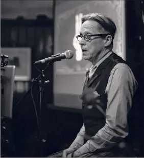  ?? Provided, Richard Lovrich ?? Richard Lovrich speaking during an appearance at Mcgeary's in Albany.