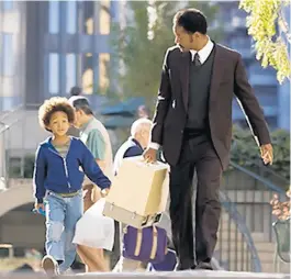  ?? PHOTO COURTESY OF SONY PICTURES ?? A study by PureGym says the most motivation­al movie speech comes from “The Pursuit of Happyness.”