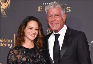  ?? NEILSON BARNARD GETTY IMAGES ?? Asia Argento says she understand­s that the world needs to find a reason for her boyfriend Anthony Bourdain’s suicide and that she would “like to find a reason, too.”