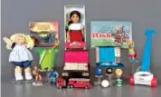  ?? NATIONAL TOY HALL OF FAME VIA AP ?? The National Toy Hall of Fame finalists for 2021 are: American Girl Dolls, Battleship, billiards, Cabbage Patch Kids, Fisher-Price Corn Popper, Mahjong, Masters of the Universe, the piñata, Risk, sand, The Settlers of Catan and the toy fire engine.