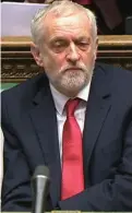  ??  ?? Smug: Corbyn yesterday