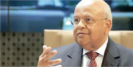  ??  ?? RETURN TO STABILITY: Finance Minister Pravin Gordhan will need to convince investors of his commitment to an expenditur­e ceiling.