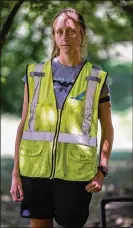  ?? PHOTOS BY JOHN TULLY / NEW YORK TIMES ?? Annie Frodeman cobbled together work shifts as an airport ramp agent near her Burlington, Vt., home, but not enough to get by.