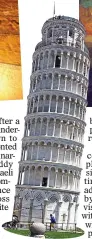  ??  ?? ASKEW: Leaning Tower of Pisa