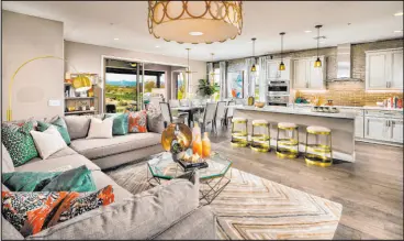  ?? ?? The new community within the age-qualified northwest Las Vegas Valley master plan, Trilogy Sunstone, will showcase some of Shea Homes’ newest floor plan designs.