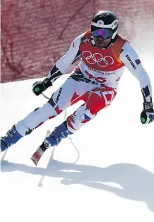  ?? THE ASSOCIATED PRESS/FILES ?? Calgary’s Jan Hudec is leaving ski racing after skiing for the Czech Republic in Pyeongchan­g. His crowning achievemen­t was a bronze in the Super G for Canada at the 2014 Sochi Olympics.