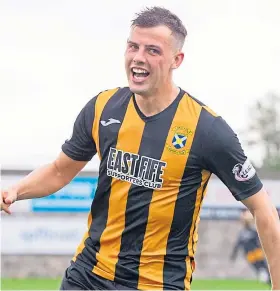  ?? Picture: SNS. ?? Aaron Dunsmore put East Fife ahead at Montrose.
