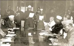  ??  ?? In 1947, Nehru and Patel reached out to their fiercest critics and invited them to join the Cabinet. They worked with bureaucrat­s who had helped the Raj repress the freedom struggle. This helped the country tide over Partition. Modi-Shah should emulate the example HT ARCHIVES