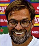  ??  ?? Comfort blanket: Klopp